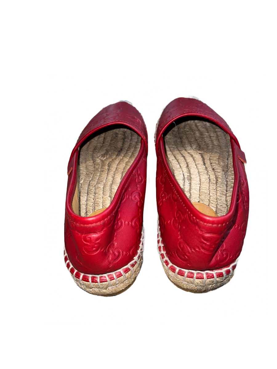 Red gucci espadrilles sales