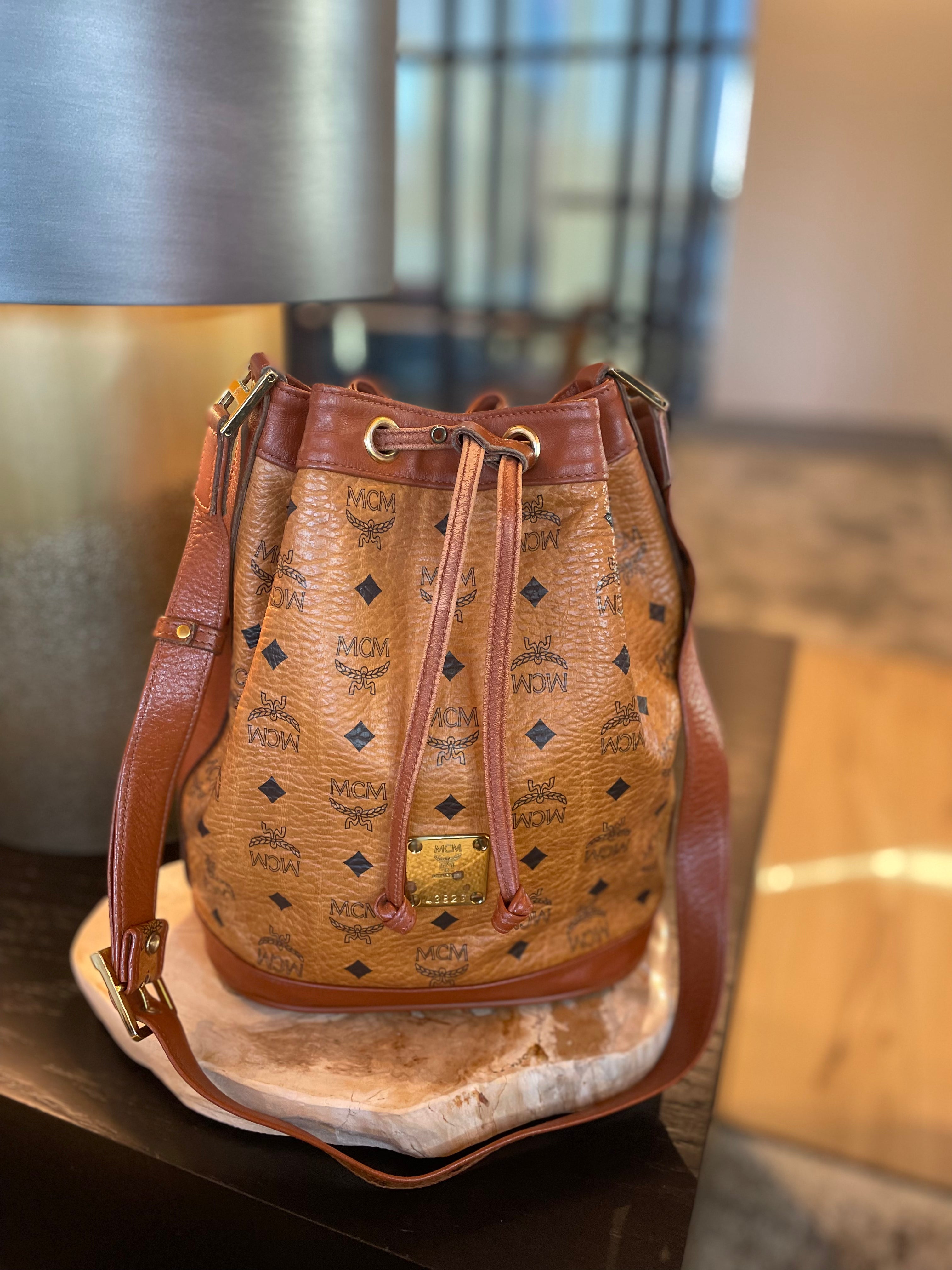 Mcm bucket bag sales