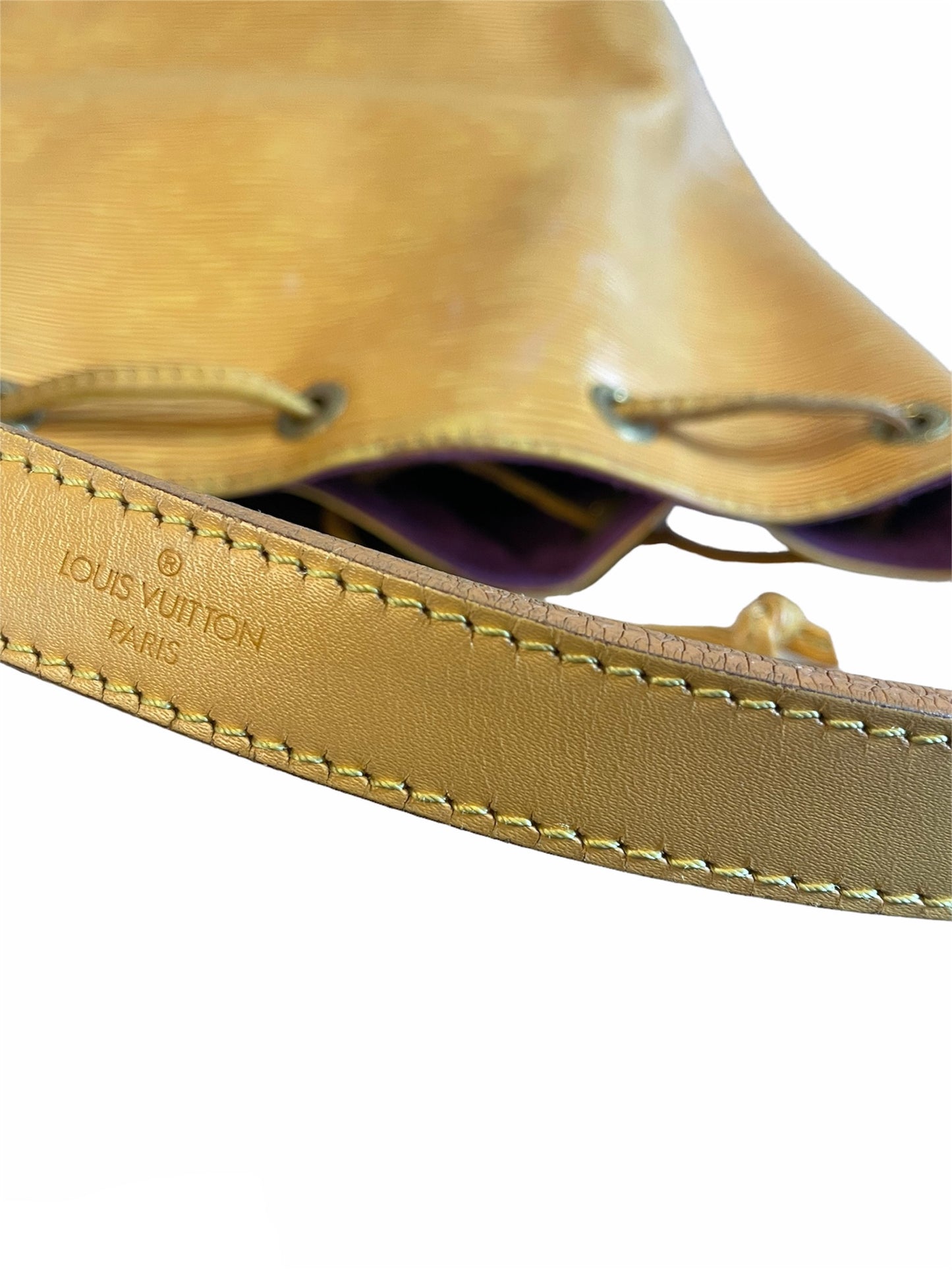 Louis Vuitton Yellow Epi Leather Noe PM Bucket Bag