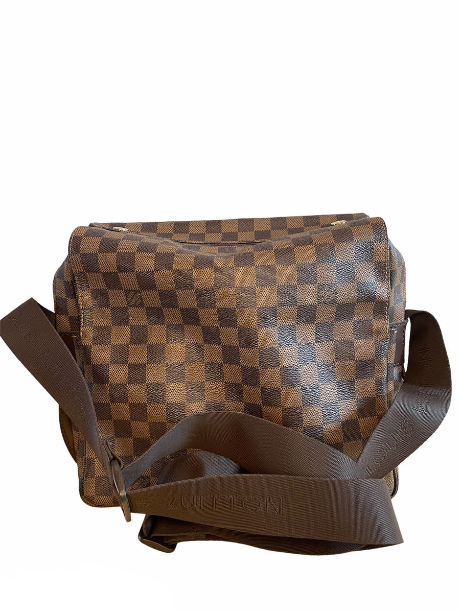 Louis Vuitton Naviglio Canvas Shoulder Bag (pre-owned) in Brown