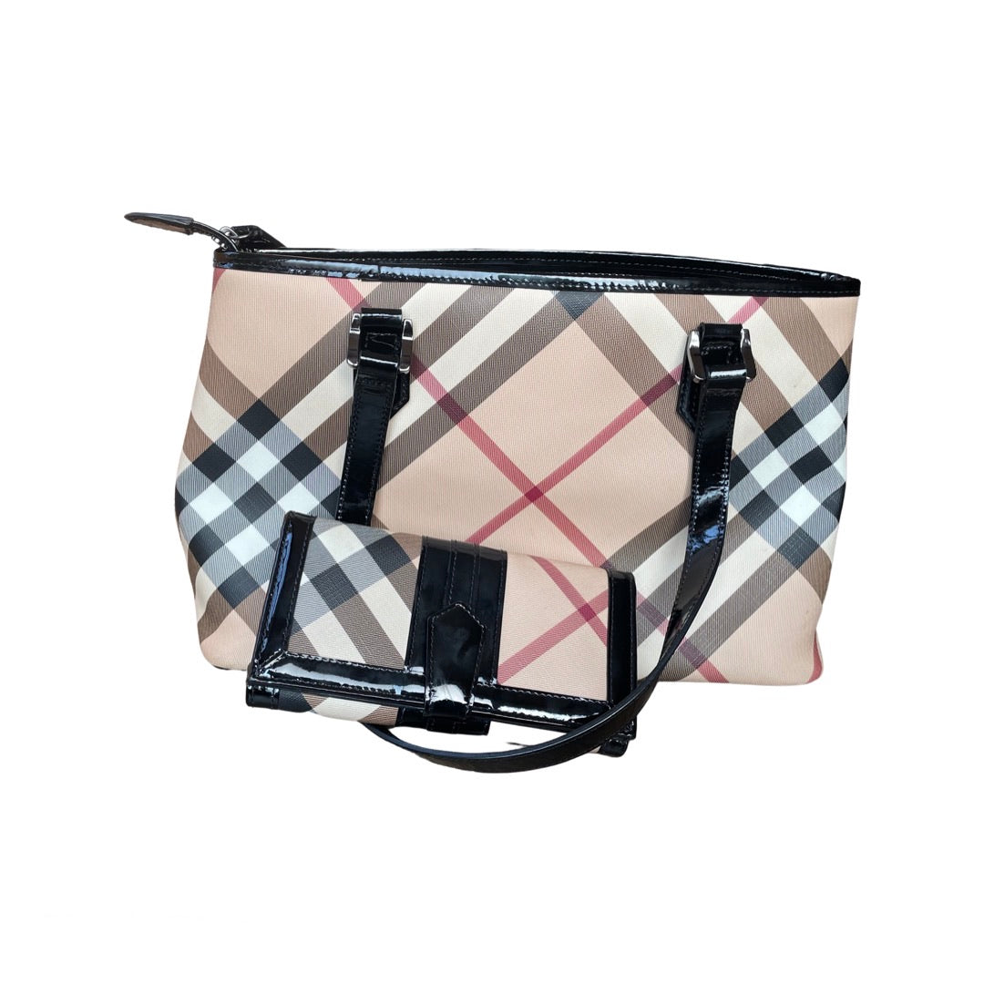 Burberry tote & wallet