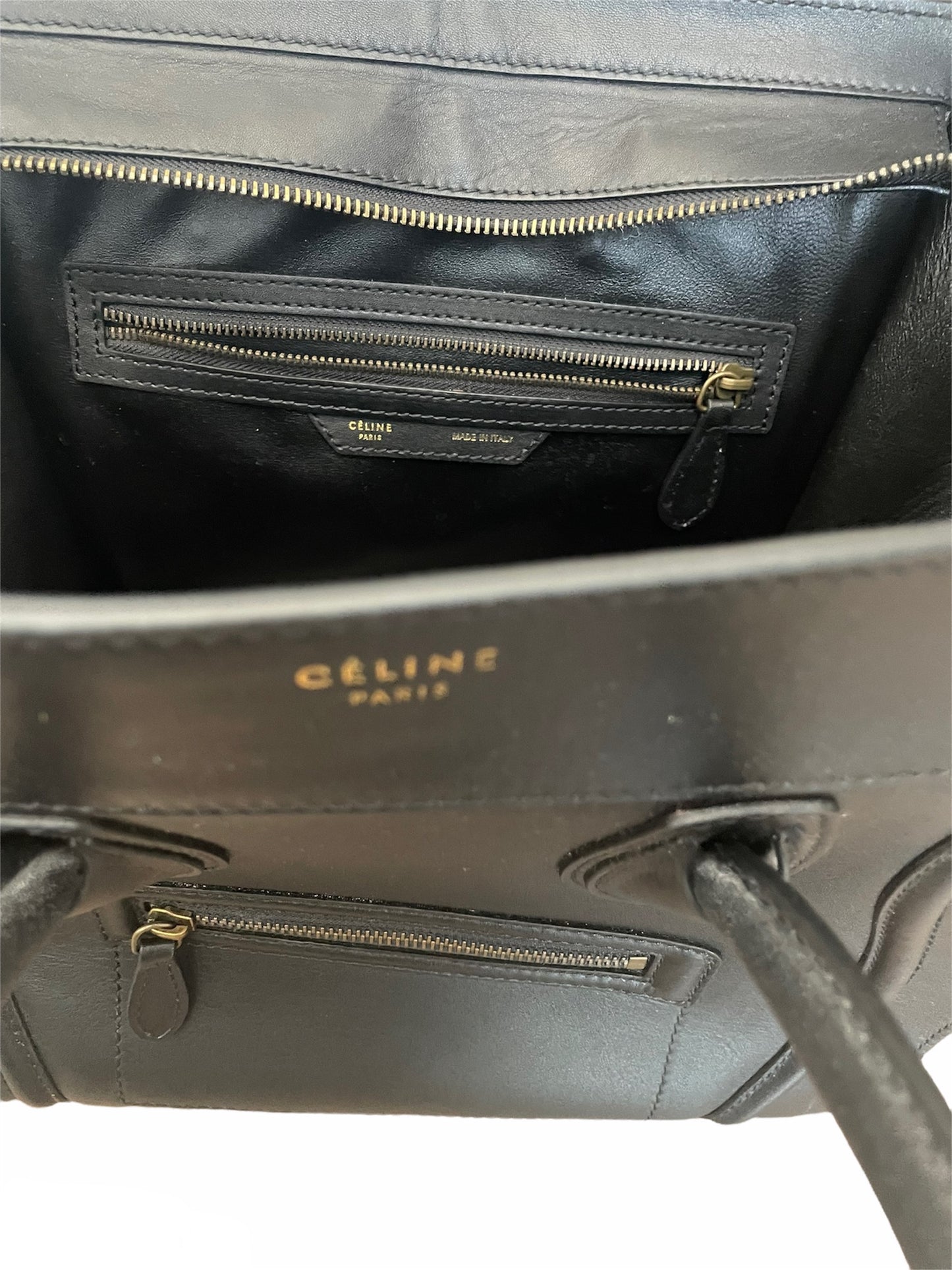 Celine mini luggage tote
