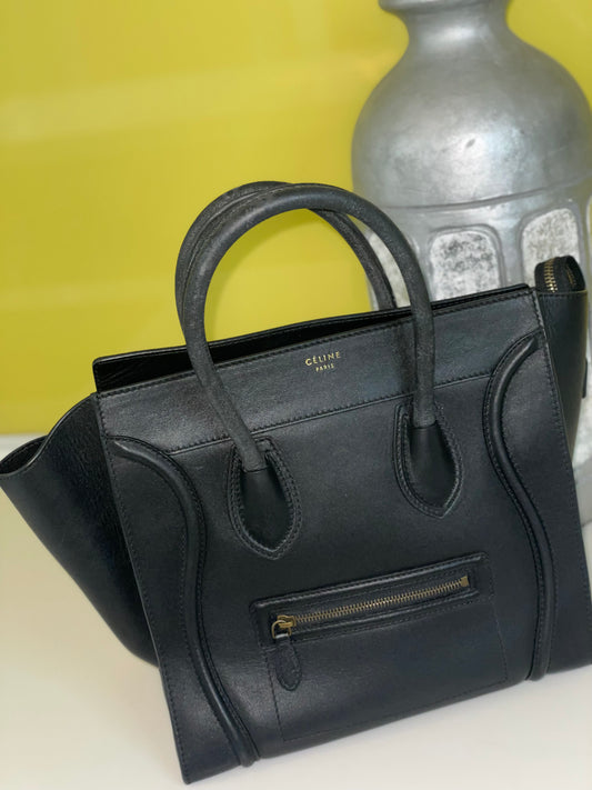 Celine mini luggage tote