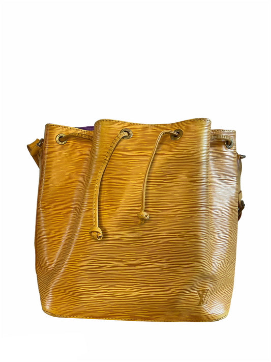 Louis Vuitton Yellow Epi Leather Noe PM Bucket Bag