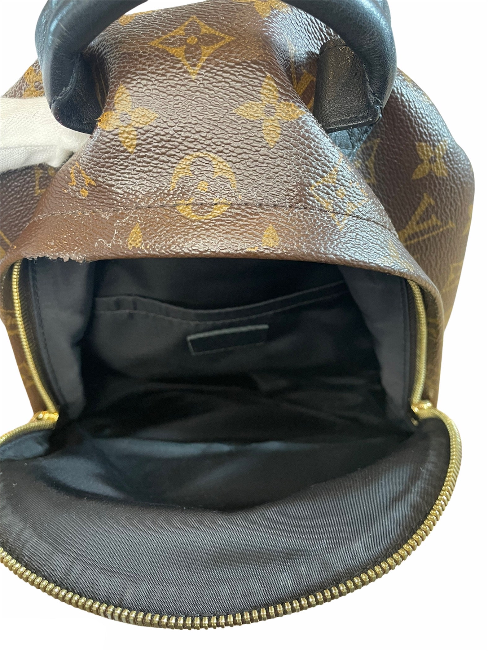 louis vuitton backpack rental Palm Springs Backpack PM- Material : Monogram Reverse Canvas - Women