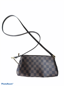 SOLD OUT Louis Vuitton Damier Eva Clutch Pochette Shoulder Bag